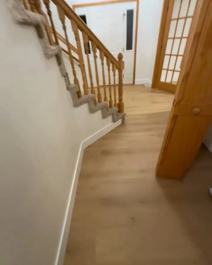 Freshly finished hallway and staircase ready for a listing